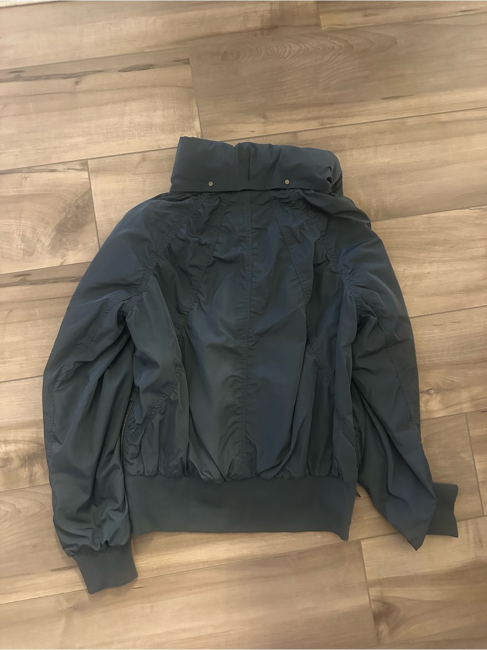 NWT Athleta Navy Bomber Jacket - Zip Front - Picture 2 of 5